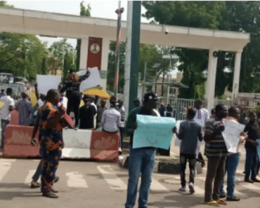 Protesters Storm N/Assembly, Demand Annulment Of Tinubu’s Victory