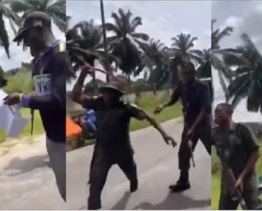 Police officers brutally assault young man, threaten his life over N100 bribe (Video)