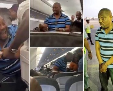 Peter Obi’s Supporter Removed From Plane For Protesting Against Tinubu’s Inauguration [Video]