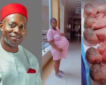 Governor of Anambra State, Chukwuma Soludo gives N2m to woman who birthed quintuplets