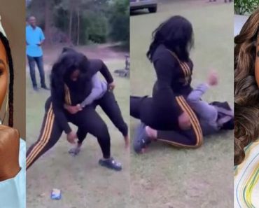 “A whole black belt” Chidi Mokeme, Ruth Kadiri reacts as Uche Jombo and Ini Edo engage in brawl (Video)