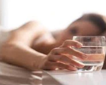 Be careful not to leave a glass of water close to your bed while you are sleeping