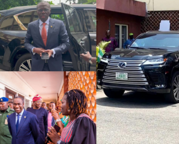 Sanwo-Olu Resumes Work, Arrives State’s Civil Service Commission In Armored Lexus LX 600