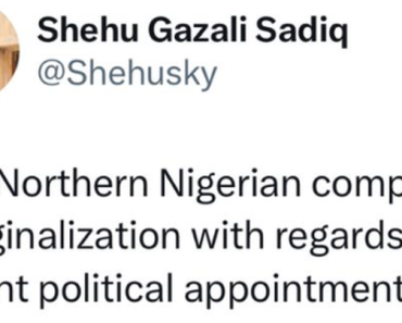 JUST IN: Any Northern Nigerian complaining of marginalization with regards to Tinubu’s recent political appointments is stupid- Northern man says