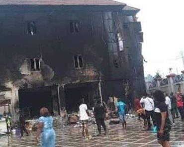 Disaster! Fire Guts Soprom Hotel In Onitsha