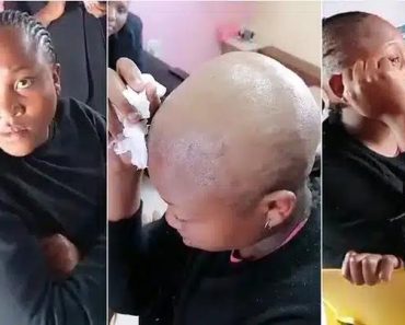 EXCLUSIVE: Hairdresser shaves hair of client who refused to pay after making her hair (Video)