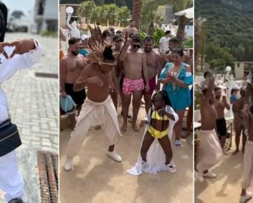 How Destiny Etiko, James Brown, others, react as Obio Oluebube dons bikini, grooves with Lebanese dancers -VIDEO