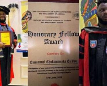 BREAKING: “I Don Collect My Own”- Sabinus gets honorary degree, shows off certificate