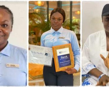 EXCLUSIVE: The Eko Hotel employee Ngozi becomes a brand ambassador after receiving $10,000 from Davido, With Narrative “We Approved Your Appointment”