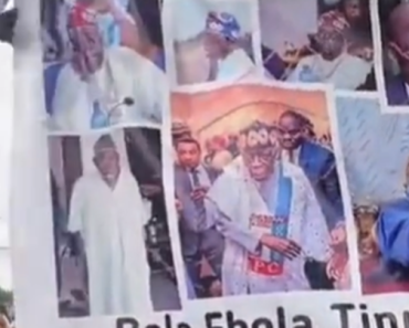 Drama as Nigeriens protest against President Bola Tinubu, call him “Ebola Tinubu” (video)