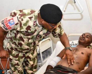 JUST IN: Military Commander visits wounded soldiers in Jos