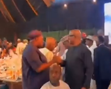 (VIDEO) Controversial Handshake: Speculation Surrounds Peter Obi’s Public Gesture.