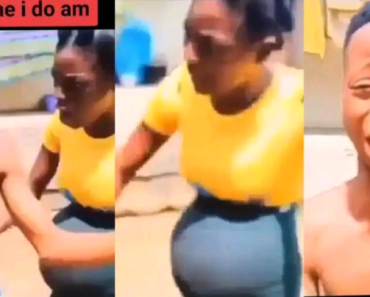 “Na only one time I do am o” – Man cries, denies pregnancy as he’s confronted by a pregnant lady (Video)