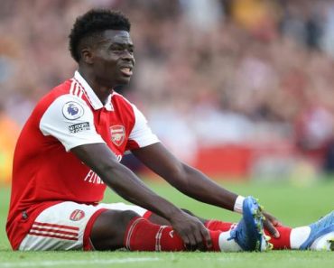 SPORT NEWS: Arsenal’s Bukayo Saka screams in pain after what Declan Rice did to him in training (Video)