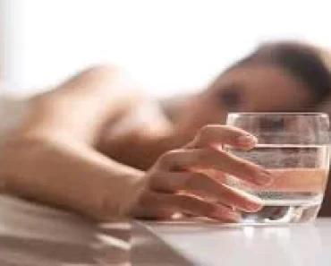 Be careful not to leave a glass of water close to your bed while you are sleeping. Why?