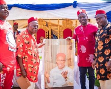 BREAKING: Soludo celebrates his secondary school teacher at 90