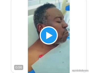 JUST IN: John Okafor’s Wife Seen Feeding Him in Hospital Following Daughter’s Similar Act
