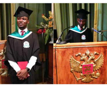GOOD NEWS: Nigerian student Victor Olalusi, scores 5.0 GPA in Russia, first in the world
