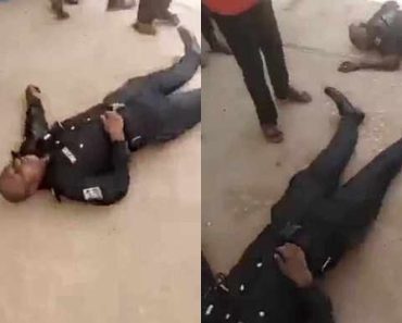 [VIDEO] S’East Residents Abandon Police DPO To Die After Suspected IPOB Members Attacked Him.