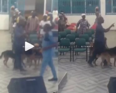 JUST IN: Angry Man Storms Local Church With His Dogs To Caution Pastor Over Noise Making Then This Happened (VIDEO)
