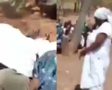 (Video): Church Pon!! Woman chops man in church while being delivered from fornication demon.