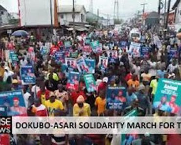 Asari Dokubo Stages Solidarity Walk For President-Elect Tinubu In Rivers State (Video)