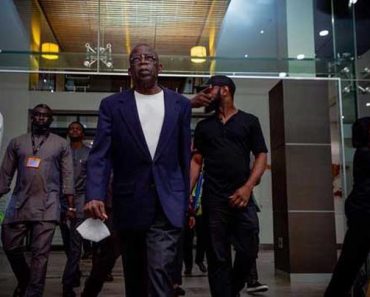 BREAKING: Fresh Video Reveals Tinubu’s Location, Spotted With Reps Speaker, Lagos Gov