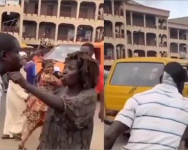 JUST IN: Pastor tries to forcefully perform deliverance on madwoman in public (Watch video)