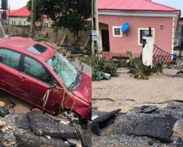 BREAKING: Residents Trapped As Flood Takes Over Lugbe Community In Abuja