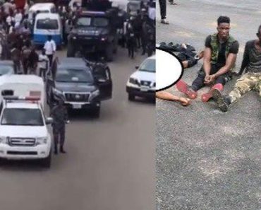 BREAKING: Nigerian police is working ooo – Residents hail Imo police command for swiftly intercepting robbers attacking a jewelry shop in Imo (video)