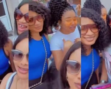 (Video) May Edochie steps out in style for Ruth Kadiri’s daughter’s birthday party