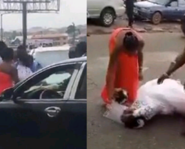 Real Drama as man disrupts wedding of his girlfriend to another man in Ibadan (video)