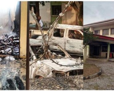 BREAKING NEWS: Gunmen Loot, Burn Down Palace Of Traditional Ruler In Imo State
