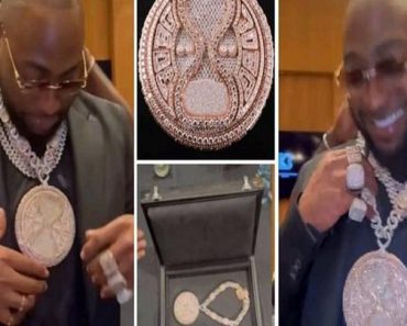 Viral Video Of Davido’s N577 Million Diamond Necklace