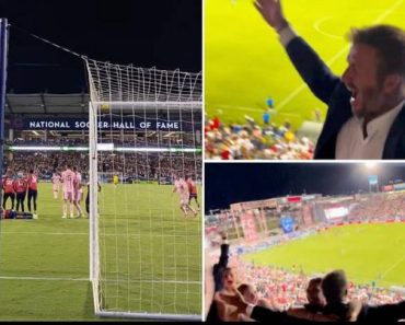 See David Beckham’s reaction to Lionel Messi’s incredible free-kick against FC Dallas captured by fan
