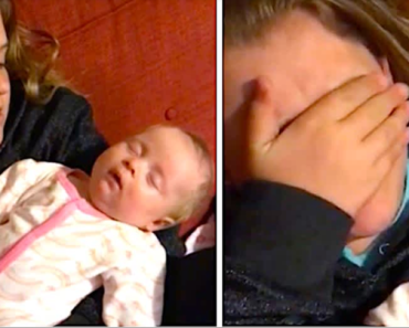 GOOD NEWS: Big Sister Cries While Singing When She Sees Sleeping Baby Smile At Her Voice