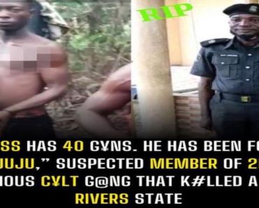 JUST IN: My boss has 40 g¥ns. He has been fortified with juju,” suspected member of 2baba’s notorious c¥lt g@ng that k#lled a DPO in Rivers State