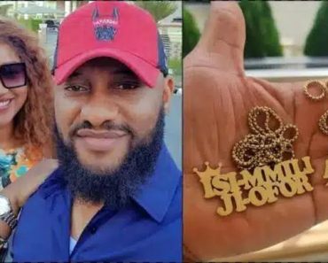 Netizens Reacts As Yul Edochie Flaunts Matching Gold Chain For Him And Judy Austin