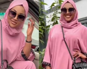 Actress Mercy Aigbe make fans gush as she steps out in cute islamic outfit ahead of her Turbaning ceremony