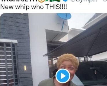 “It’s sugar daddy,” Tacha jokes as she buys new Range Rover weeks after keke driver bashed her Benz (video)