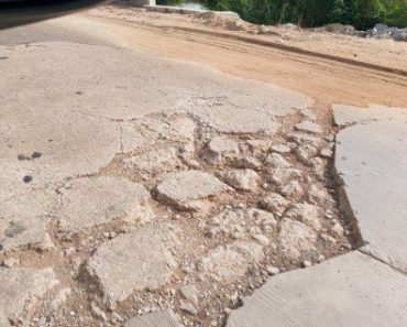 BREAKING: Group Exposes Cement Roads Done By Dave Umahi In Ebonyi State (Photos)