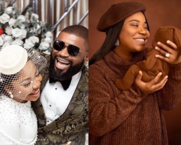 BREAKING: “Thank you for being an amazing wife and mother to our son”- Pastor Blessed lauds wife, Mercy Chinwo as he unveils son’s name