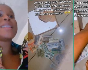 “I’m Still in Shock”: Nigerian Lady Cries out after Breaking Her Piggy Banks to Find Just N20, N50