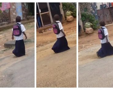 BREAKING: “Asake goes to school” – Reactions as a student is seen in an oversized uniform walking on the road