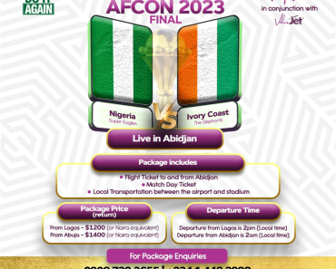ValueJet to fly Nigerian fans to AFCON final match